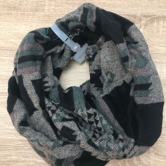 2/$25 Sale Black and Grey Infinity Fashion Scarf - Picture 2 of 6